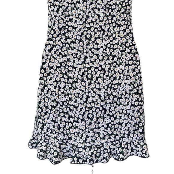 Princess Polly McLeod Blue Floral Drawstring Ruched Halter Ruffle Mini Dress - Picture 13 of 16